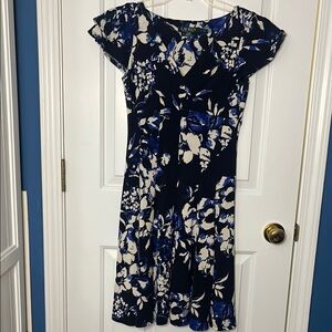 Lauren Ralph Lauren Elegant Blue Floral Women's Dress Size 4P